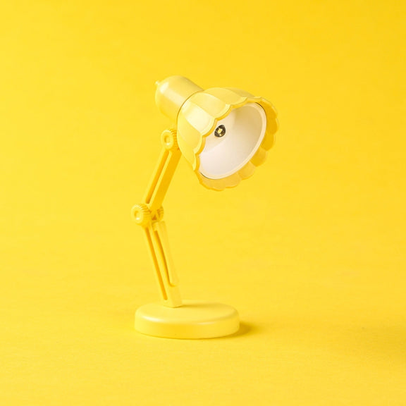 Flower Shape LED Mini Magnetic Table Lamp Foldable Bedside Night Light(09A Yellow)