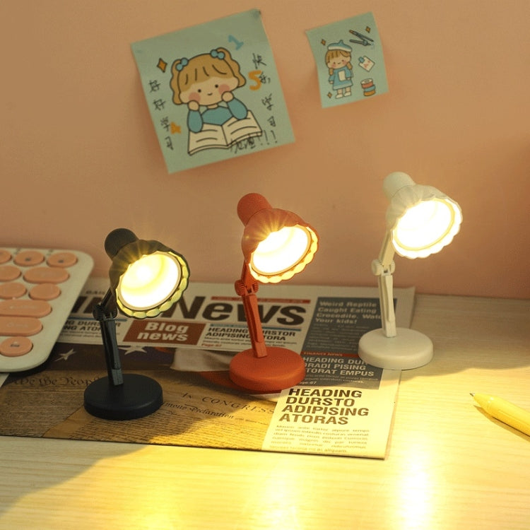 Flower Shape LED Mini Magnetic Table Lamp Foldable Bedside Night Light(09A Orange)