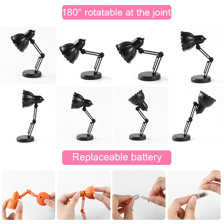 Flower Shape LED Mini Magnetic Table Lamp Foldable Bedside Night Light(09B White)