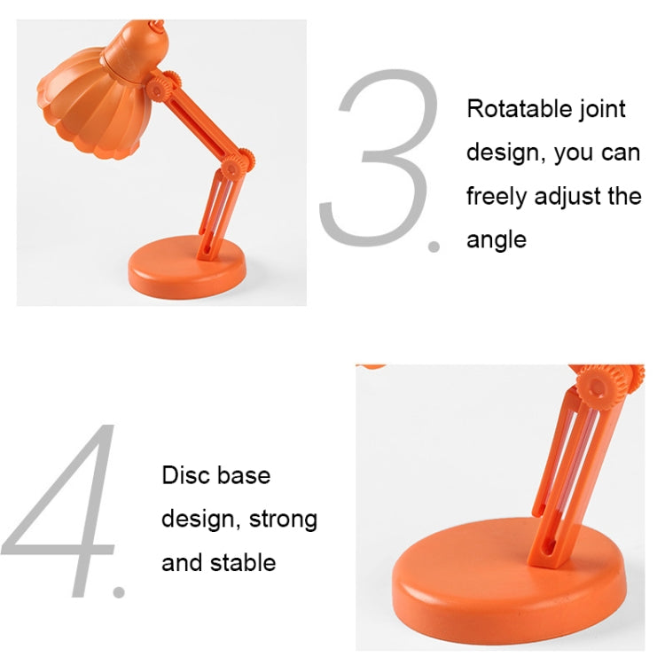 Flower Shape LED Mini Magnetic Table Lamp Foldable Bedside Night Light(09A White)