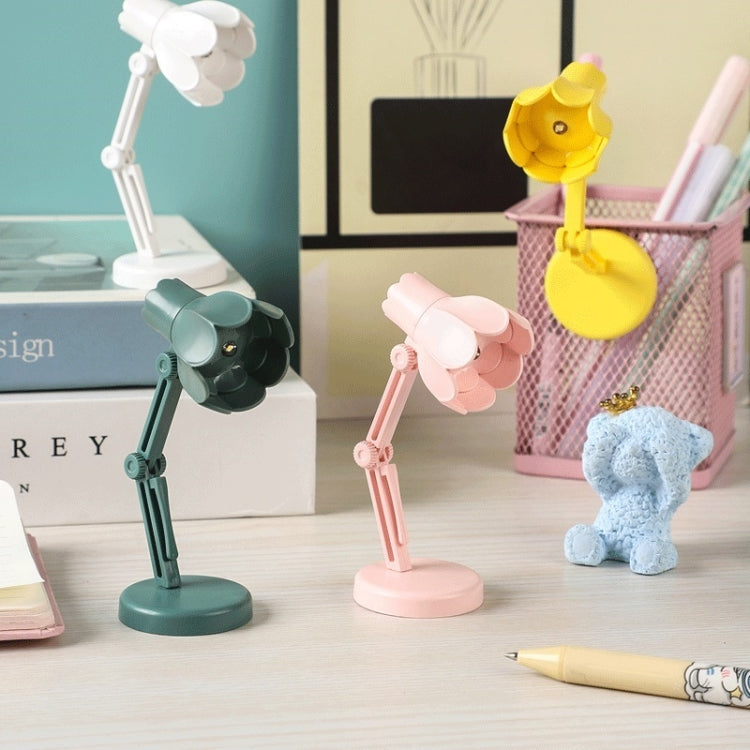 Flower Shape LED Mini Magnetic Table Lamp Foldable Bedside Night Light(09A Rose Red)
