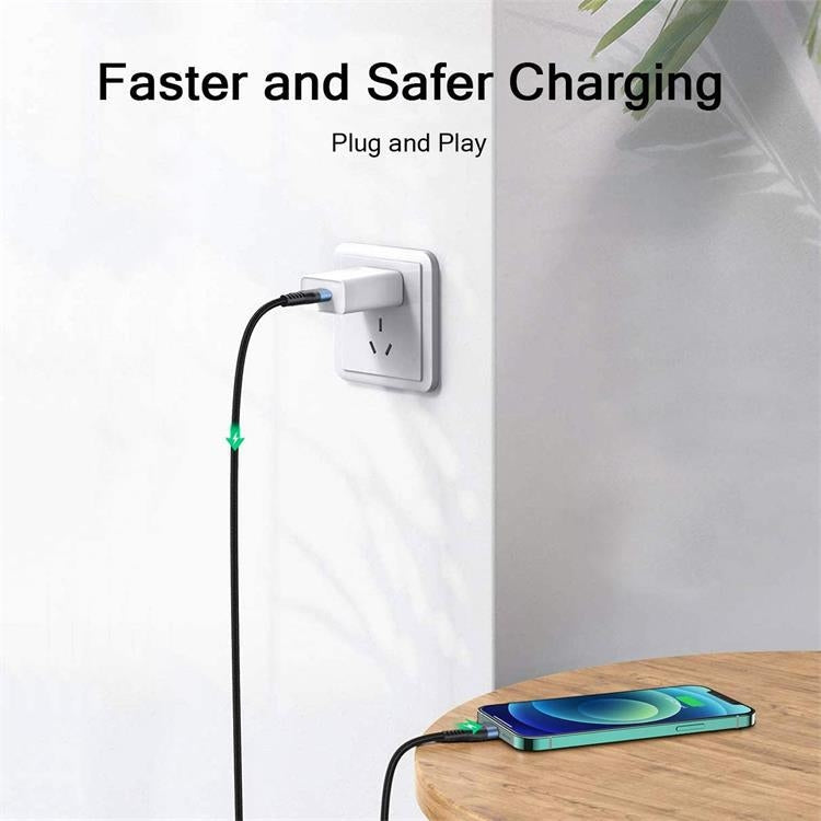 QGeeM MF01 USB-A To 8 Pin Phone Tablet Fast Charging Data Cable, Length: 1m