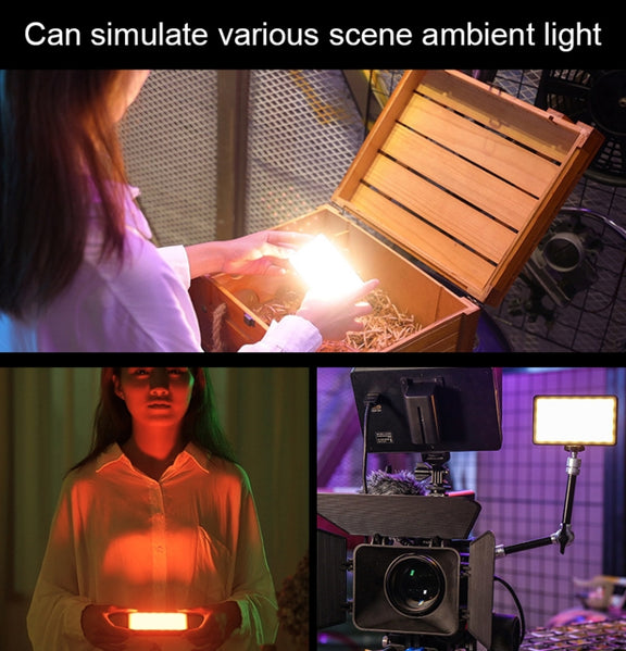 Weeylite RB08P 52LEDs RGB Colorful Light Effect Mini Photography Fill Light