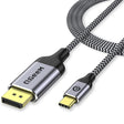QGeeM QG-UA13 Type-C To DP 4K 60Hz Nylon Braided Adapter Cable, Length: 3m - free shipping - PMC TechLife - Order now!