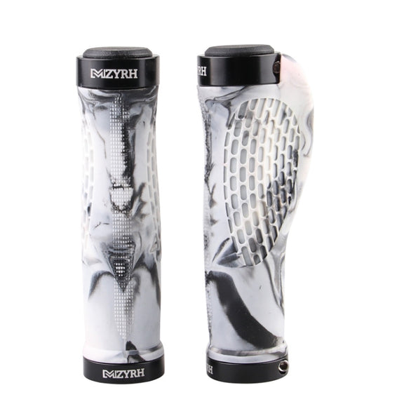 MZYRH 1pair Mountain Bike Bicycle Handlebar Grips Protective Covers(Black and White)