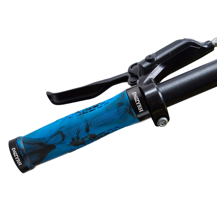 MZYRH 1pair Mountain Bike Bicycle Handlebar Grips Protective Covers(White and Blue)