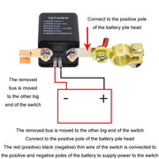 YQTANEN Car Battery Leakage Protection Remote Control Power Off Relay, Voltage: 24V 200A