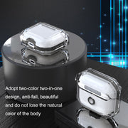 For AirPods 3 RJT-AP-03 Transparent Anti-fall Bluetooth Earphone Protective Sleeve(Black)