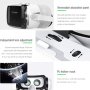 VRSHINECON G04BS+B03 Handle 3D Virtual Reality Helmet VR Glasses With Bluetooth Headset