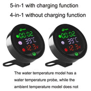 Morfayer YL-M05 5 In 1 Water Temperature Model 9-24V LED Night Vision Motorcycle Modification Instrument