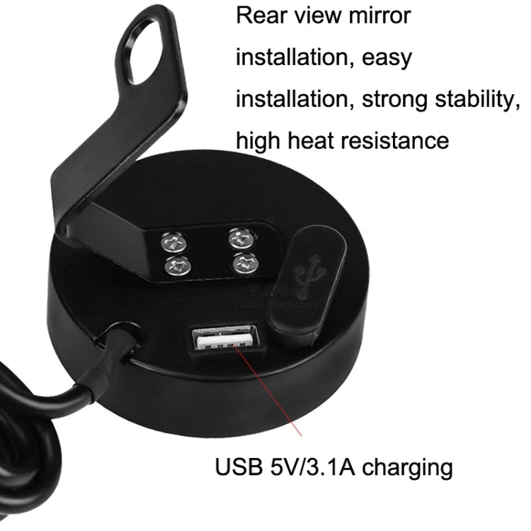 Morfayer YL-M05 5 In 1 Environmental Temperature Model 9-24V LED Night Vision Motorcycle Modification Instrument