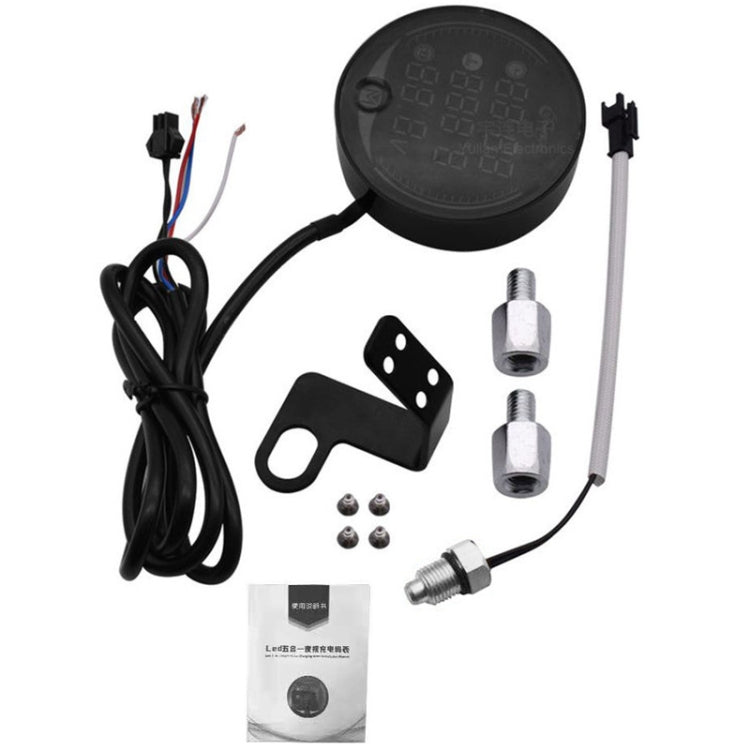 Morfayer YL-M05 4 In 1 Environmental Temperature Model 9-24V LED Night Vision Motorcycle Modification Instrument
