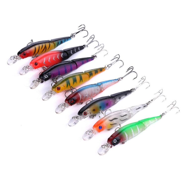 HENGJIA JM010 9cm 7g 2 Sections Bionic Bait With Beads Diving Mino Fake Bait(7)