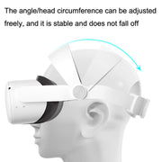 For Oculus Quest 2 VR SHINECON OS01 Adjustable All -In -One Head Strap VR Accessories(White)