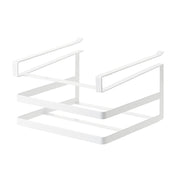 Double-layer Punch-free Kitchen Wall-Mounted Cutting Board Rack(White)