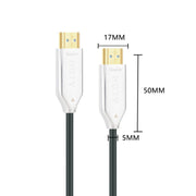 2.0 Version HDMI Fiber Optical Line 4K Ultra High Clear Line Monitor Connecting Cable, Length: 20m(White)
