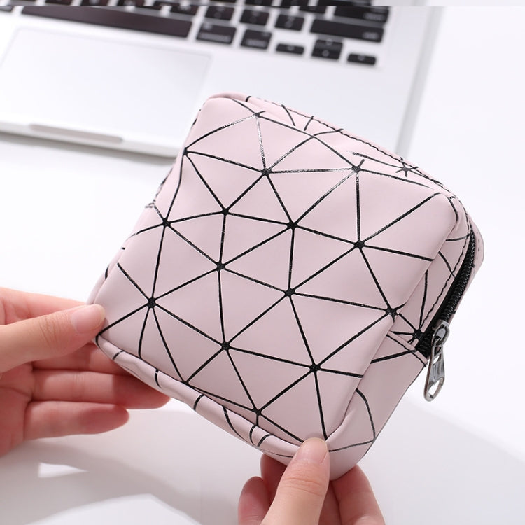 XH8214 Portable Sanitary Napkin Storage Bag Large Capacity Water-resistant Coin Bag(Cherry Pink)