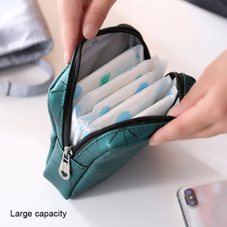 XH8214 Portable Sanitary Napkin Storage Bag Large Capacity Water-resistant Coin Bag(Fluorescence)