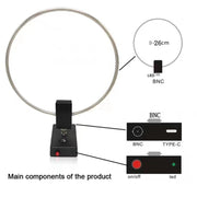GA800 10KHz-159MHZ HF Radio Short Wave Antenna With Source Ring Shaped Antenna