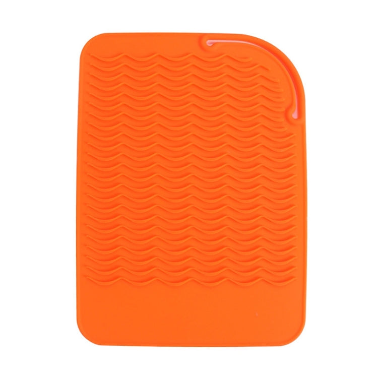 Curl Rod Insulation Sleeve Straight Hair Silicone Heat Insulation Pad(Orange)