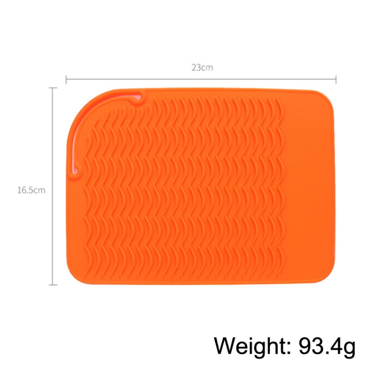 Curl Rod Insulation Sleeve Straight Hair Silicone Heat Insulation Pad(Blue)