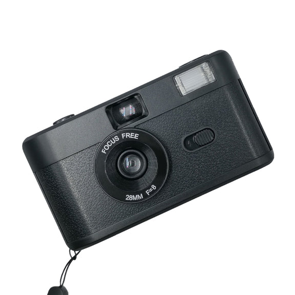 R2-FILM Retro Manual Reusable Film Camera for Children without Film(Black)