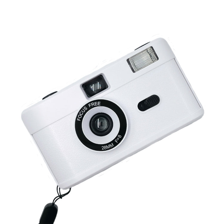 R2-FILM Retro Manual Reusable Film Camera for Children without Film(White)
