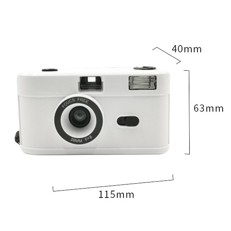 R2-FILM Retro Manual Reusable Film Camera for Children without Film(Black)