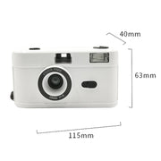 R2-FILM Retro Manual Reusable Film Camera for Children without Film(Black)