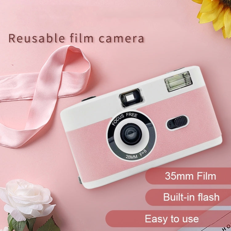 R2-FILM Retro Manual Reusable Film Camera for Children without Film(Black+Red)