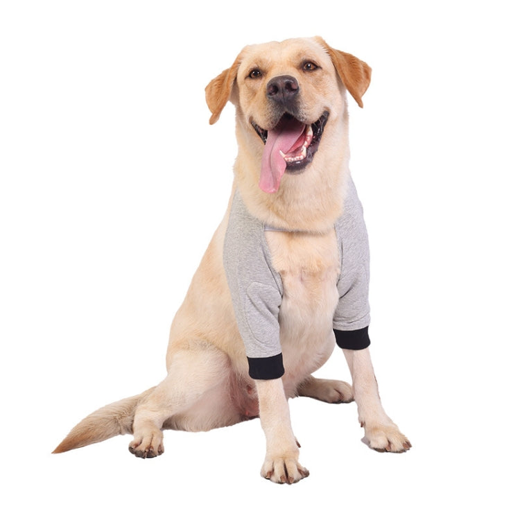 Pet Knee Pads Breathable Dog Elbow Brace Front Leg Brace, Size: XL(Gray Black)