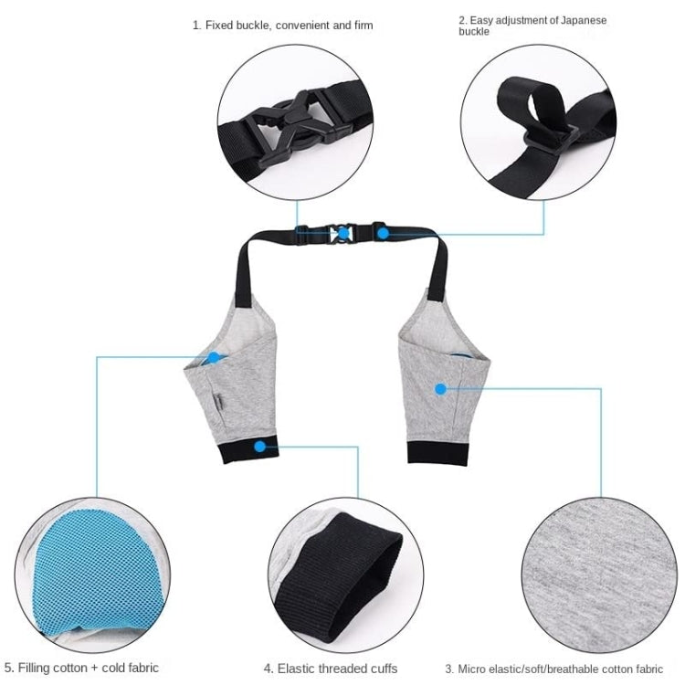 Pet Knee Pads Breathable Dog Elbow Brace Front Leg Brace, Size: XXL(Gray Black)