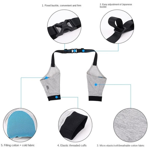 Pet Knee Pads Breathable Dog Elbow Brace Front Leg Brace, Size: XXL(Blue Red)