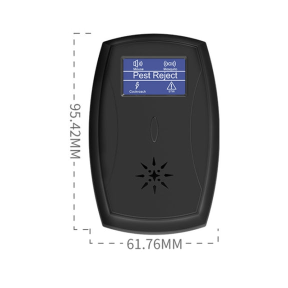 Household Mute Low Power Ultrasonic Insect Repeller, Specification: UK Plug(Black)