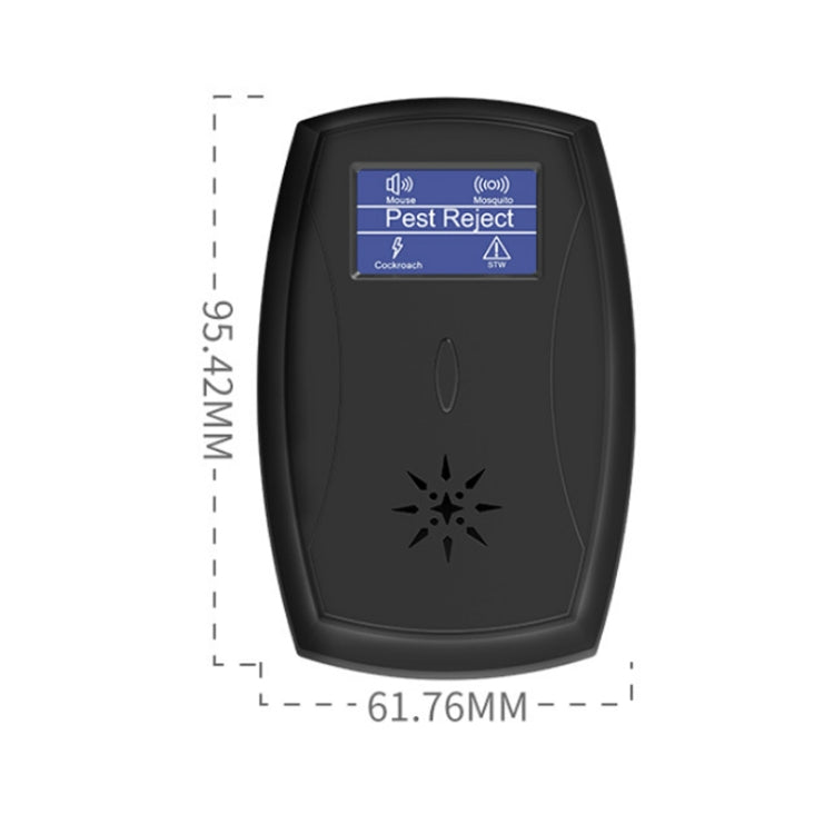 Household Mute Low Power Ultrasonic Insect Repeller, Specification: UK Plug(Black)