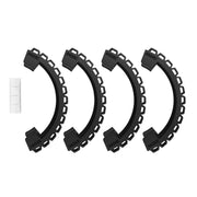 For DJI Avata BRDRC-9604 4pcs Drone Propeller TPU Protective Guard UAV Bumper Anti-collision Ring Cover(Black)