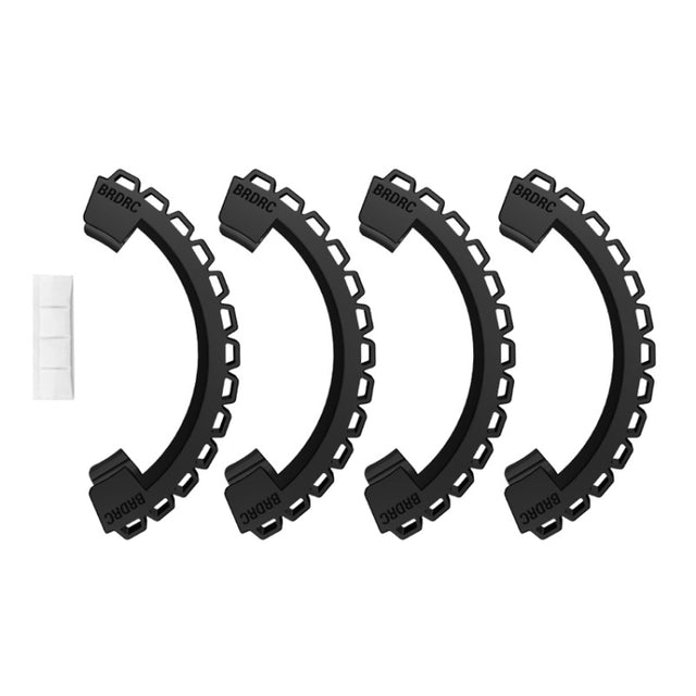 For DJI Avata BRDRC-9604 4pcs Drone Propeller TPU Protective Guard UAV Bumper Anti-collision Ring Cover(Black)