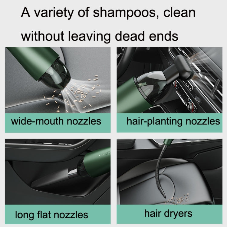 P02 Vehicles / Household High Power Large Suction Portable Wireless Handheld Vacuum Cleaner(Star Black)