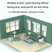 P02 Vehicles / Household High Power Large Suction Portable Wireless Handheld Vacuum Cleaner(Star Black)