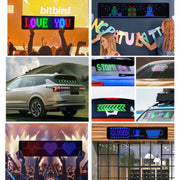 S1664RGB 390x107mm Car LED Flexible Display Cell Phone APP Control Bluetooth Connection