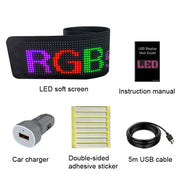 S3264RGB 390x187mm Car LED Flexible Display Cell Phone APP Control Bluetooth Connection