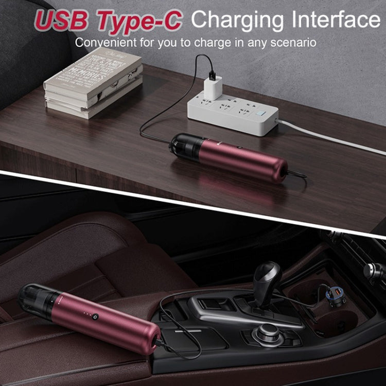 P12 High Power Handheld Wireless Vehicles / Household Vacuum Cleaner(Elegant Black)