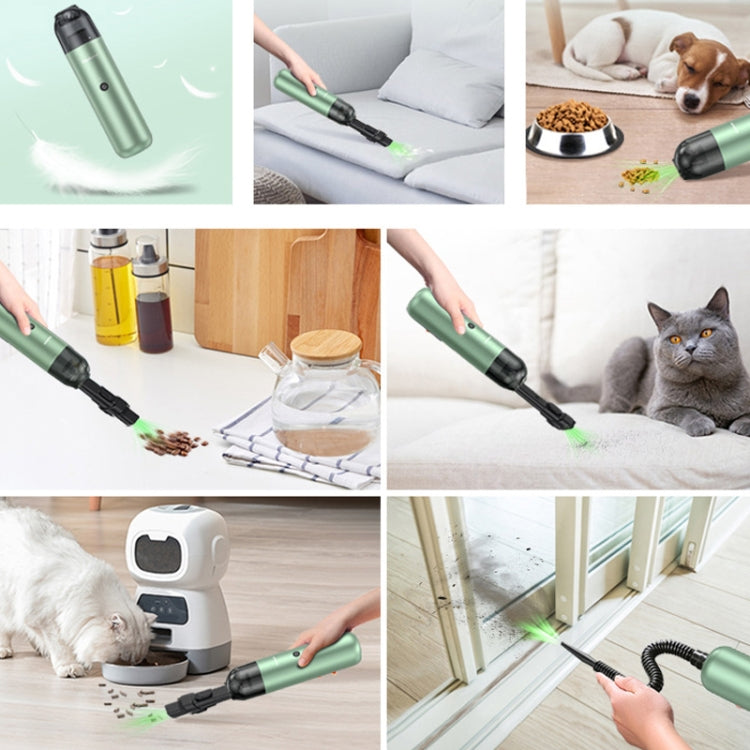 Pinjia P07 Wireless Mini Fashion Vehicle Vacuum Cleaner(Green Grapefruit Green)