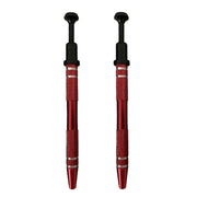2pcs IC Chip Picker Electronic Component Parts Picker Capacitor IC Grabber Clips(Red)
