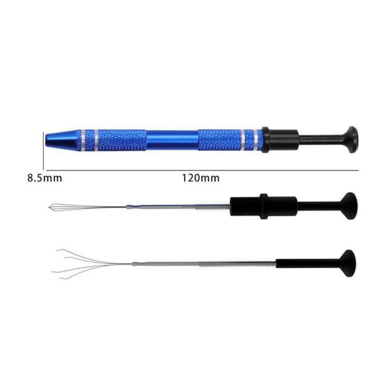 2pcs IC Chip Picker Electronic Component Parts Picker Capacitor IC Grabber Clips(Red)