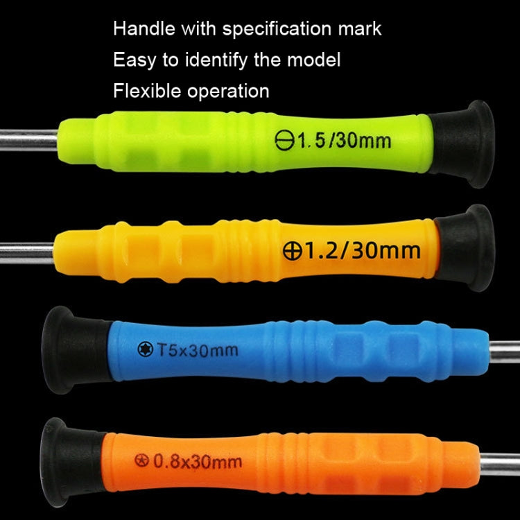 20pcs Mini Screwdriver Anti-Slip Mobile Phone Disassembly Maintenance Tools, Series: 1.5 Straight