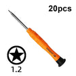 20pcs Mini Screwdriver Anti-Slip Mobile Phone Disassembly Maintenance Tools, Series: 1.2 Five Star - Screwdriver by PMC TechLife | Online Shopping South Africa | PMC TechLife