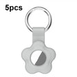 For AirTag 5pcs AT03 Tracker Case Positioning Anti-loss Device Storage Keychain Cover(Grey) - free shipping - PMc TechLife - Order now!