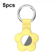 For AirTag 5pcs AT03 Tracker Case Positioning Anti-loss Device Storage Keychain Cover(Yellow) - free shipping - PMc TechLife - Order now!
