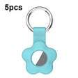 For AirTag 5pcs AT03 Tracker Case Positioning Anti-loss Device Storage Keychain Cover(Sky Blue) - free shipping - PMc TechLife - Order now!